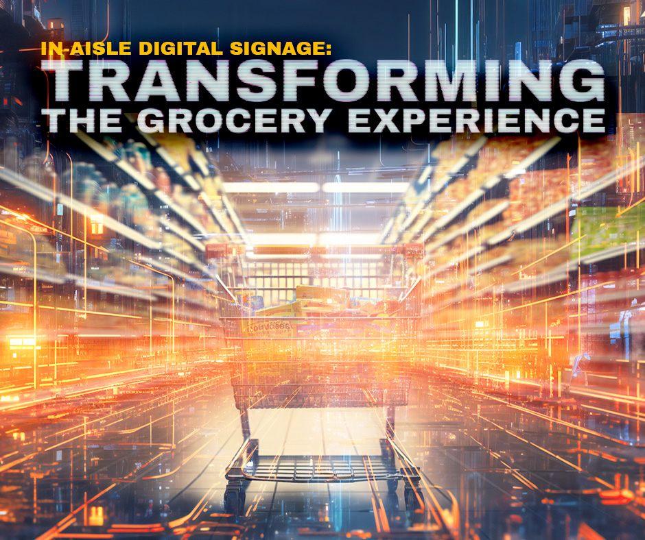 in aisle digital signage